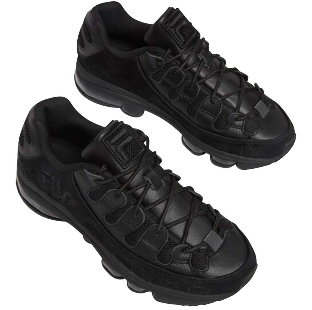 mens fila black shoes