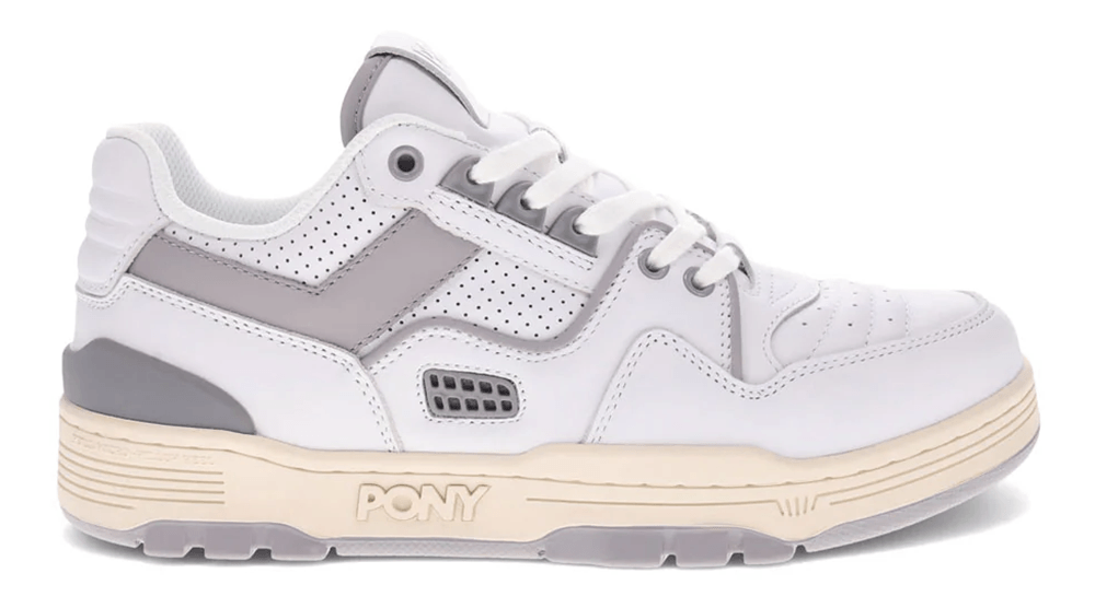 Scarpe da basket Pony uomo M100 LOW [bianco grigio bianco sporco] 55020031